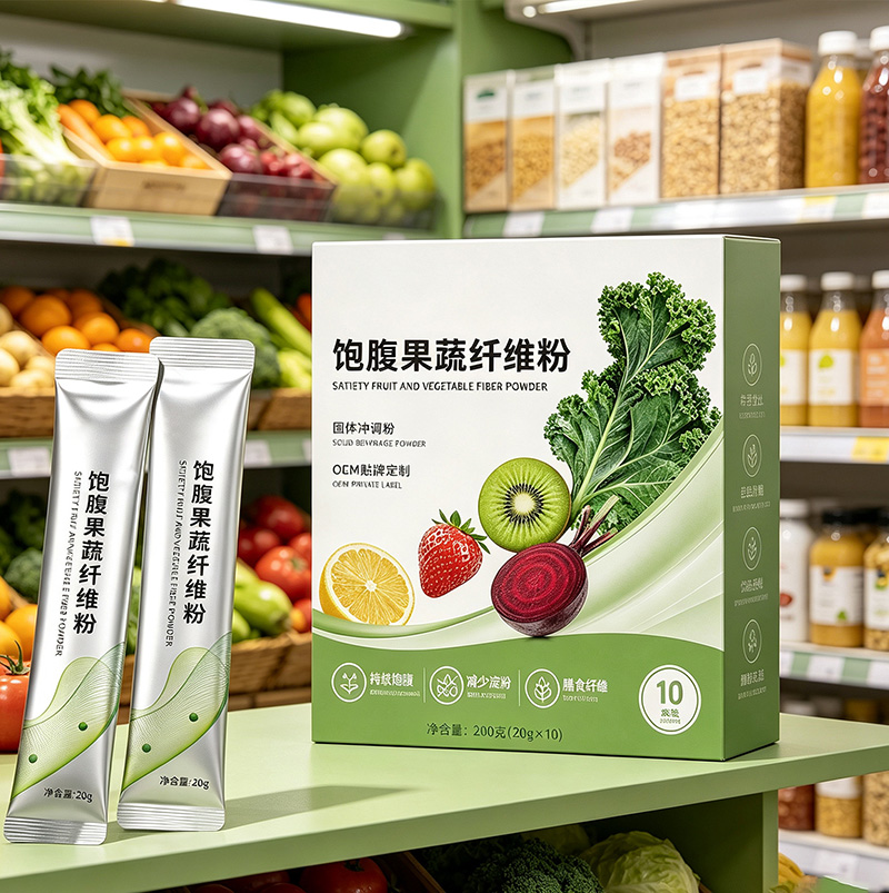 每日果蔬粉膳食纤维羽衣甘蓝营养蔬菜粉代餐粉饱腹果蔬纤维粉OEM