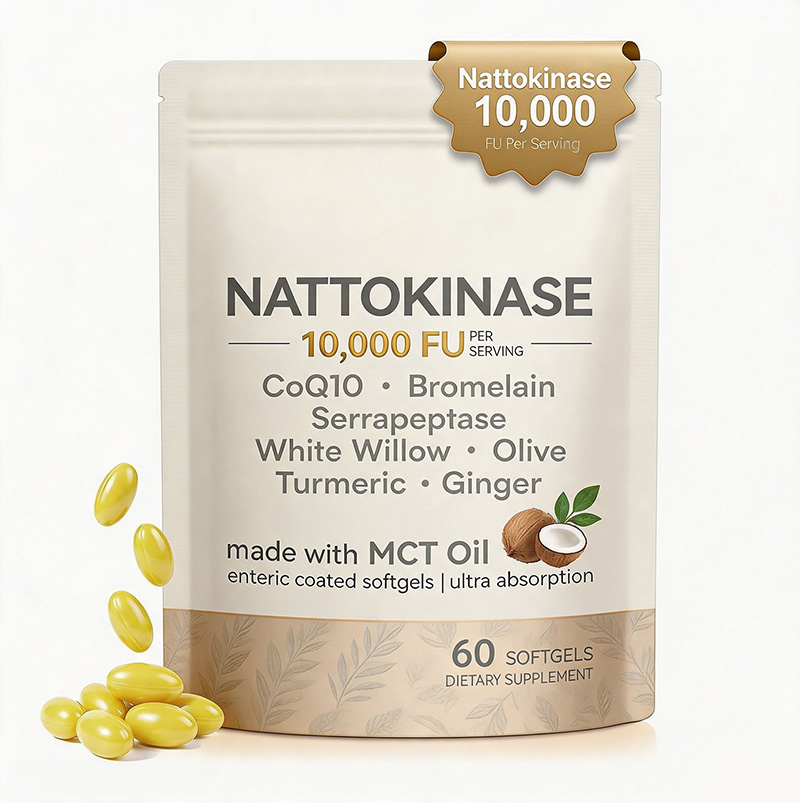 跨境纳豆激酶软胶囊NATTOKINASE Softgels OEM