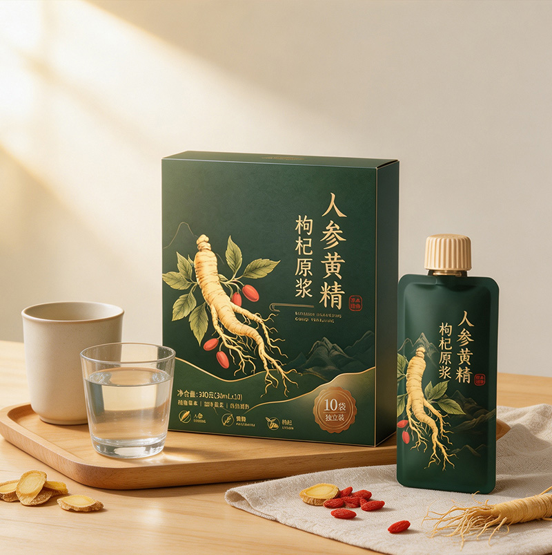 人参黄精枸杞原浆宁夏枸杞男士熬夜滋补饮品原液人参黄精饮品OEM
