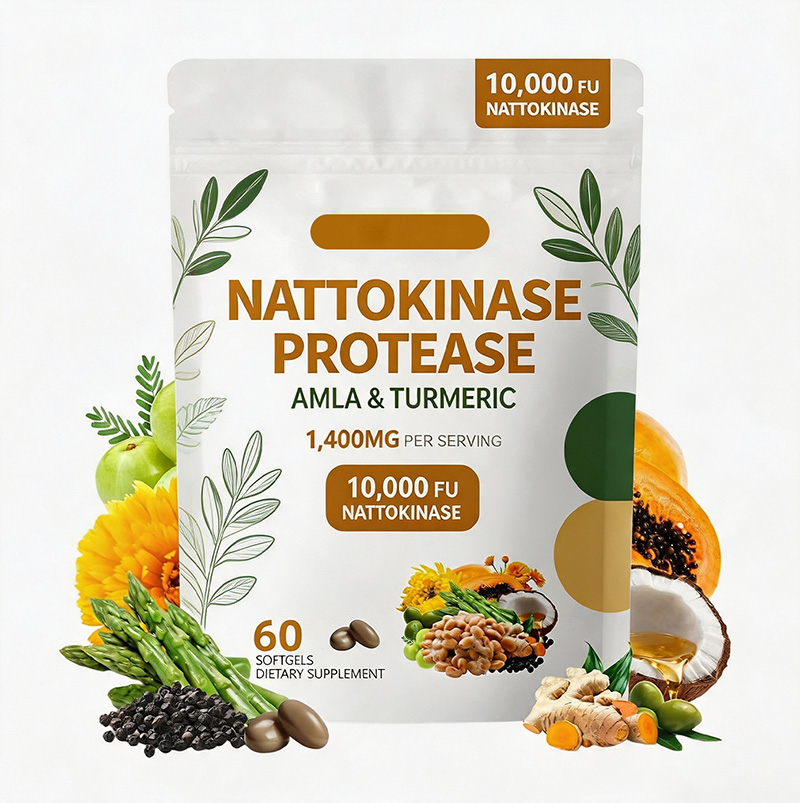 跨境纳豆激酶蛋白酶软胶囊NATTOKINASE PROTEASE Softgels OEM