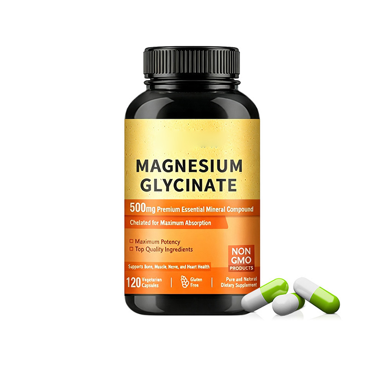 跨境甘氨酸镁胶囊MAGNESIUM GLYCINATE睡眠胶囊补充剂OEM定制