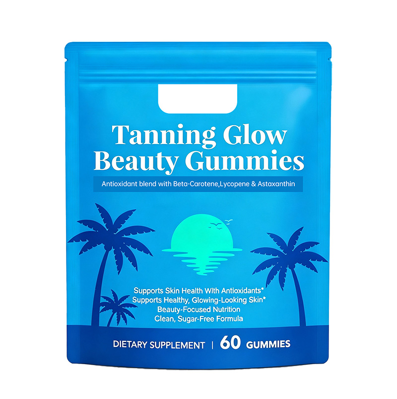 跨境美黑软糖Tanning Gummies含胡萝卜素番茄红素胶原蛋白维生素OEM
