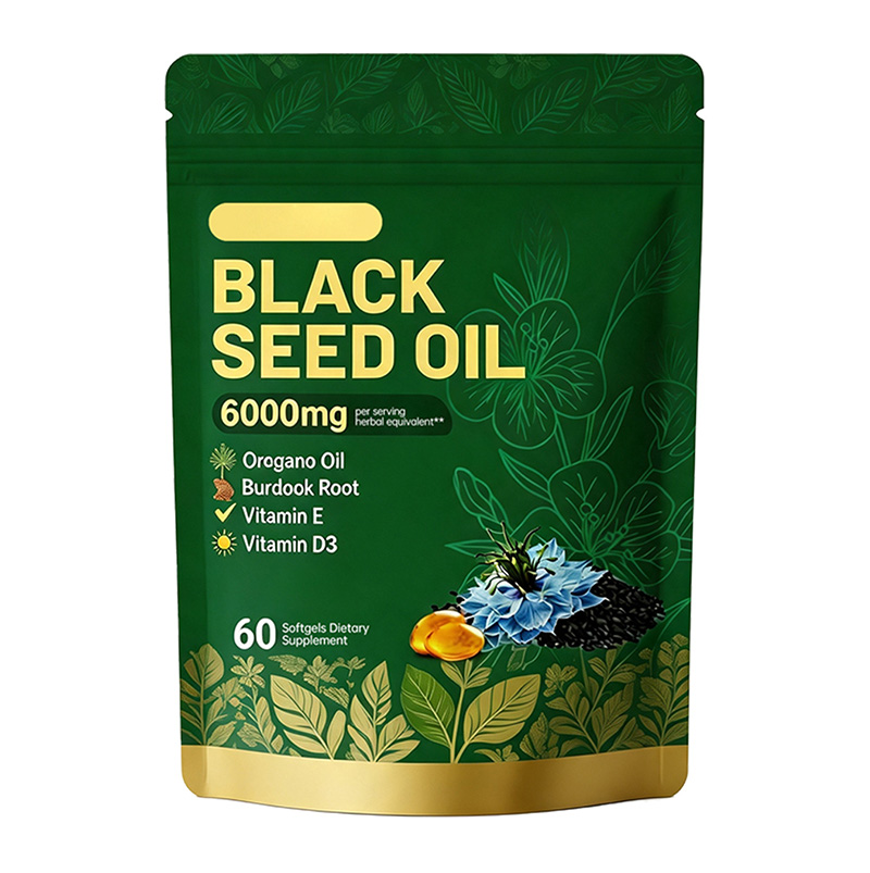 跨境黑种籽油软胶囊BLACK SEEDOIL Softgels OEM