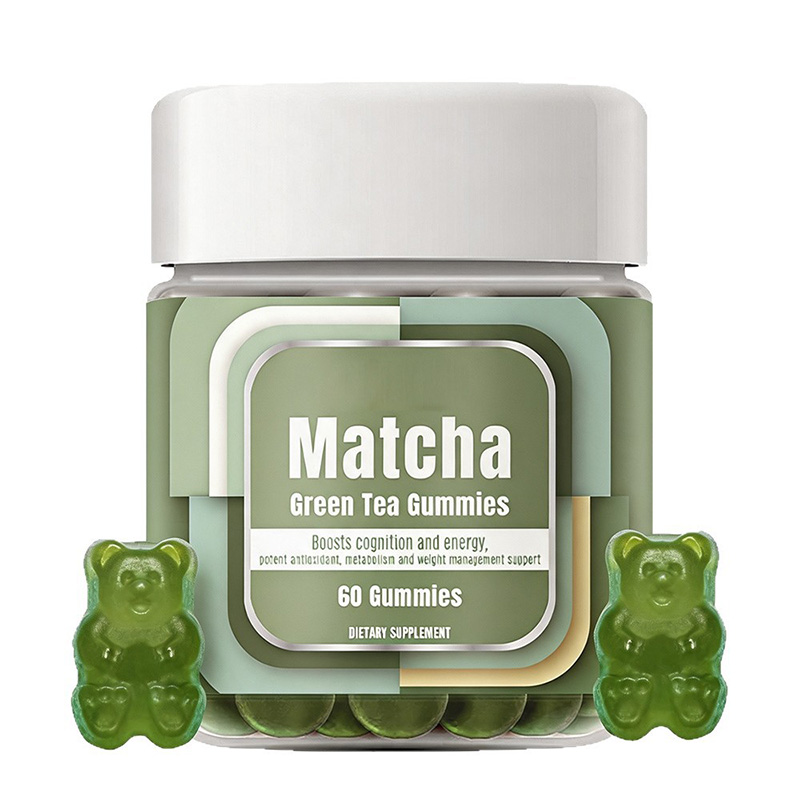 跨境抹茶绿茶软糖Matcha Green Tea Gummies混合果味OEM定制